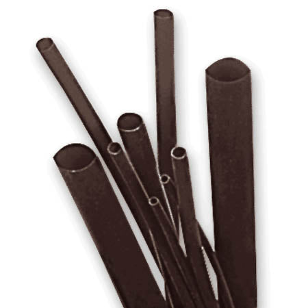 TUBING HST 3/8IN X 4IN BLK POLYOLEFIN HEAT SHRINK TUBE