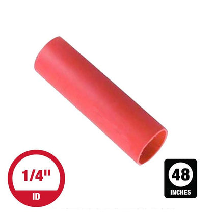 TUBING HST 1/4INX4FT DW RED 3:1 110C ADHESIVE