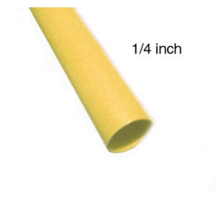 TUBING HST 1/4INX3IN DW YELLOW ADHESIVE