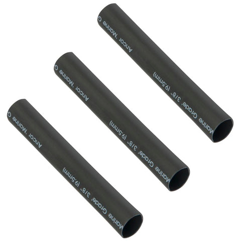 TUBING HST 3/8INX3IN DW ADHESIVE BLACK