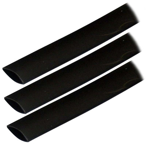 TUBING HST 3/4INX3IN DW ADHESIVE BLACK