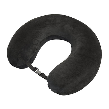 TRAVEL PILLOW MEMORY FOAM BLACK