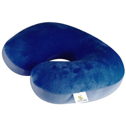 TRAVEL PILLOW BEADED BLUE