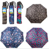 TRAVEL UMBRELLA LADIES STEEL SHAFT/BLK HANDLE ASSORTED COLORS