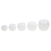 TRAVEL JARS PLASTIC 5PCS/PACK ASSORTED SIZE SKINCARE TRVEL JAR
