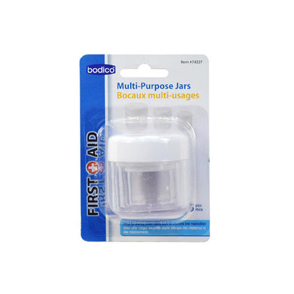 TRAVEL JARS PLASTIC 3PCS/PACK ASSORTED SIZES TRANSPARENT