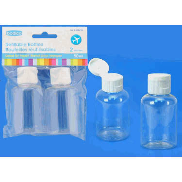 TRAVEL BOTTLES 50ML