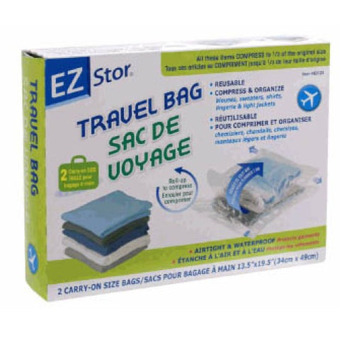 TRAVEL BAG CARRY-ON 13.5X19.5IN AIRTIGHT WATERPROOF REUSABLE