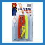 KEYHOLDER SPIRAL ASSORTED COLORS