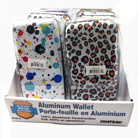 CARD HOLDER WALLET ALUMINUM RFID SAFE ASSORTED