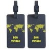 LUGGAGE TAG NEON EARTH LIME