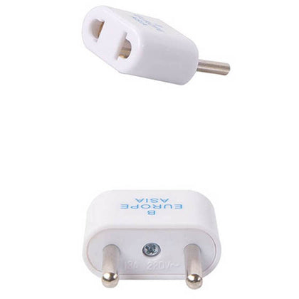 TRAVEL ADAPTER 2P EUROPE & ASIA PLUG 4MM TO UNIVERSAL JACK