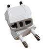 TRAVEL ADAPTER 2P MIDDLE EAST EAST EUROPE PL 4.8MM TO UNI JACK