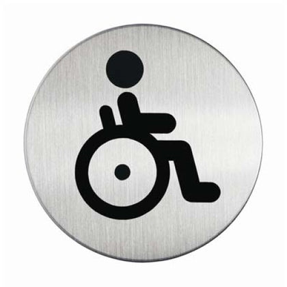 PICTOGRAM-WHEELCHAIR ACCESSIBLE WITH ADHESIVE PADS