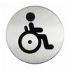 PICTOGRAM-WHEELCHAIR ACCESSIBLE WITH ADHESIVE PADS