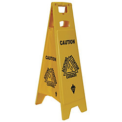 CAUTION FLOOR SIGN 37X12INCH