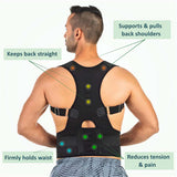 BACK POSTURE BELT MAGNETIC MED SIZE 29-36IN WAIST