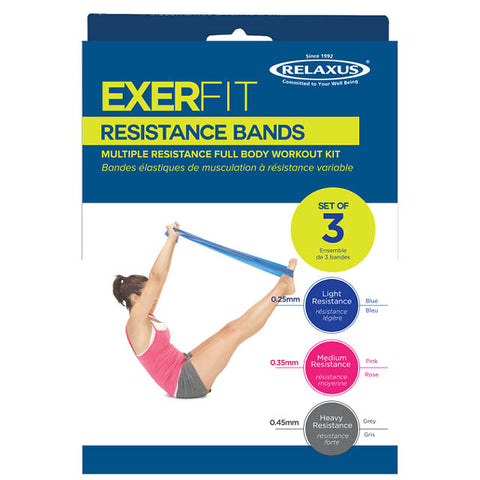 EXERFIT RESISTANCE BAND SET 3PCS/SET