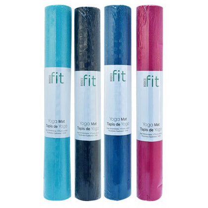 YOGA MAT 68X24IN 3MM THICK ASSORTED COLORS