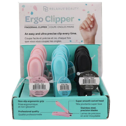 NAIL ERGO CLIPPER ASSORTED COLORS