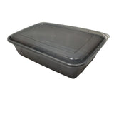 FOOD CONTAINER 1 COMPARTMENT MICROWAVE SAFE PLAST GREY