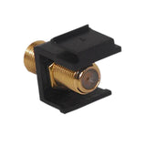 KEYSTONE COUPLER F BLACK JK-JK GOLD INSERT