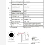 PIEZO CERAMIC ELEMENT 35MM WITH WIRES 2.6KHZ <=250 OHMS 1.5-30V