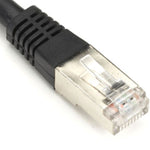 PATCH CORD CAT5E BLK 7FT SHIELD BOOT