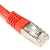 PATCH CORD CAT5E RED 25FT SHIELD BOOT