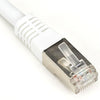 PATCH CORD CAT5E WHT 25FT SHIELD F/UTP SNAGLESS