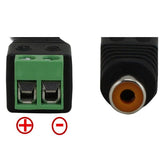 RCA JACK TO 2P SCREW TERMINAL