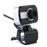 WEBCAM USB 480P WITH MIC BLACK 2 LIGHTS STAND AND CLIP