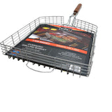 GRILLING BASKET OVERSIZED 13X12X2.25IN W/HANDLE