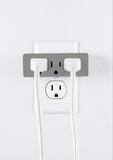 WALL TAP 3-OUTLET GREY