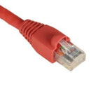 PATCH CORD CAT5E RED 7FT SNAGLESS BOOT