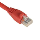 PATCH CORD CAT5E RED 7FT SNAGLESS BOOT