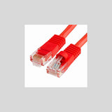 PATCH CORD CAT6 RED 25FT SNAGLESS BOOT