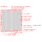 SCHMARTBOARD PROTOTYPE 2X2 INCH 0.1 INCH THROUGH HOLE