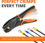 CRIMPER RATCHET 22-10AWG FOR INSULATED TERMINALS