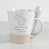 GEMINI ZODIAC MUG W/SPOON