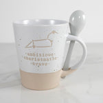 LEO ZODIAC MUG W/SPOON