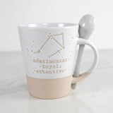 LIBRA ZODIAC MUG W/SPOON