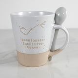 SCORPIO ZODIAC MUG W/SPOON 12OZ