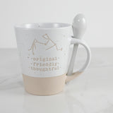 ACQUARIUS ZODIAC MUG W/SPOON