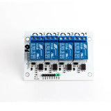 RELAY MODULE 4 CHANNEL INTERFACE BOARD HIGH CURRENT IP:5-12VDC