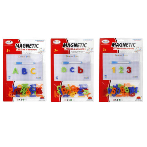 MAGNETIC NUMBERS & LETTERS ASSORTED CARDS
