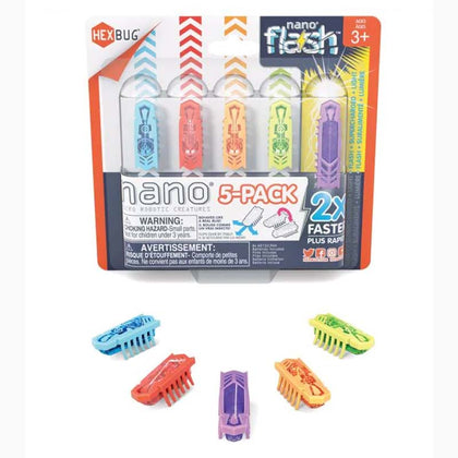 HEXBUG NANO 5-PACK ASSORTED COLOURS WITH LIGHT