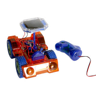 SOLAR POWERED GO-GO VEHICLE OPERATES ON HAND GENERATOR