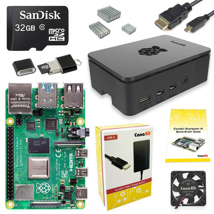 RASPBERRY PI4 B STARTER KIT 4GB 32GB PWR SUPP CASE