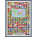 FLAGS OF THE WORLD POSTER 26.75X38.5 INCHES